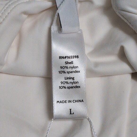 Andie Asbury Ribbed One Piece Coco High Neck Low Back Adjustable L New - Picture 7 of 10